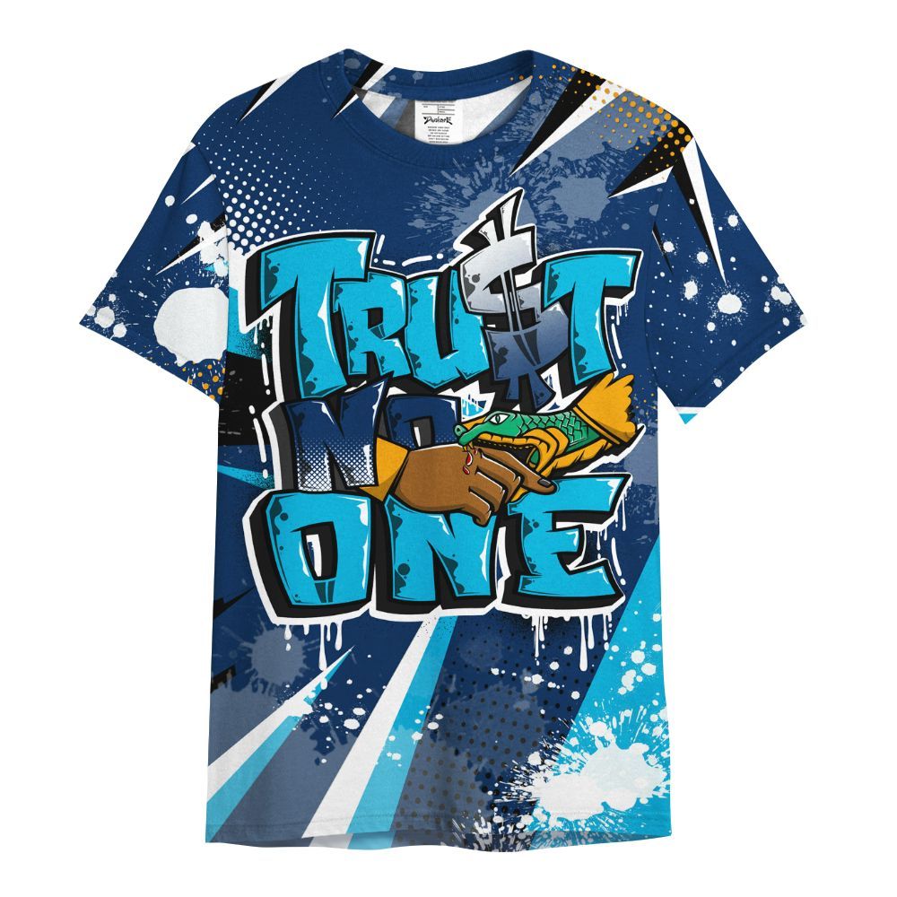 Shirt To Match Dunk Low GS Electric Algae - Poly Trust No One Dripping All Over Print
