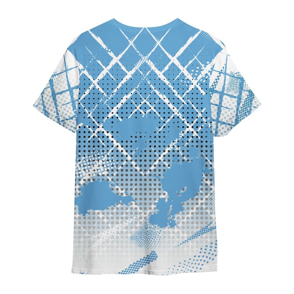 Shirt To Match SB Dunk Low University Blue - Halftone Stand Business Dripping All Over Print