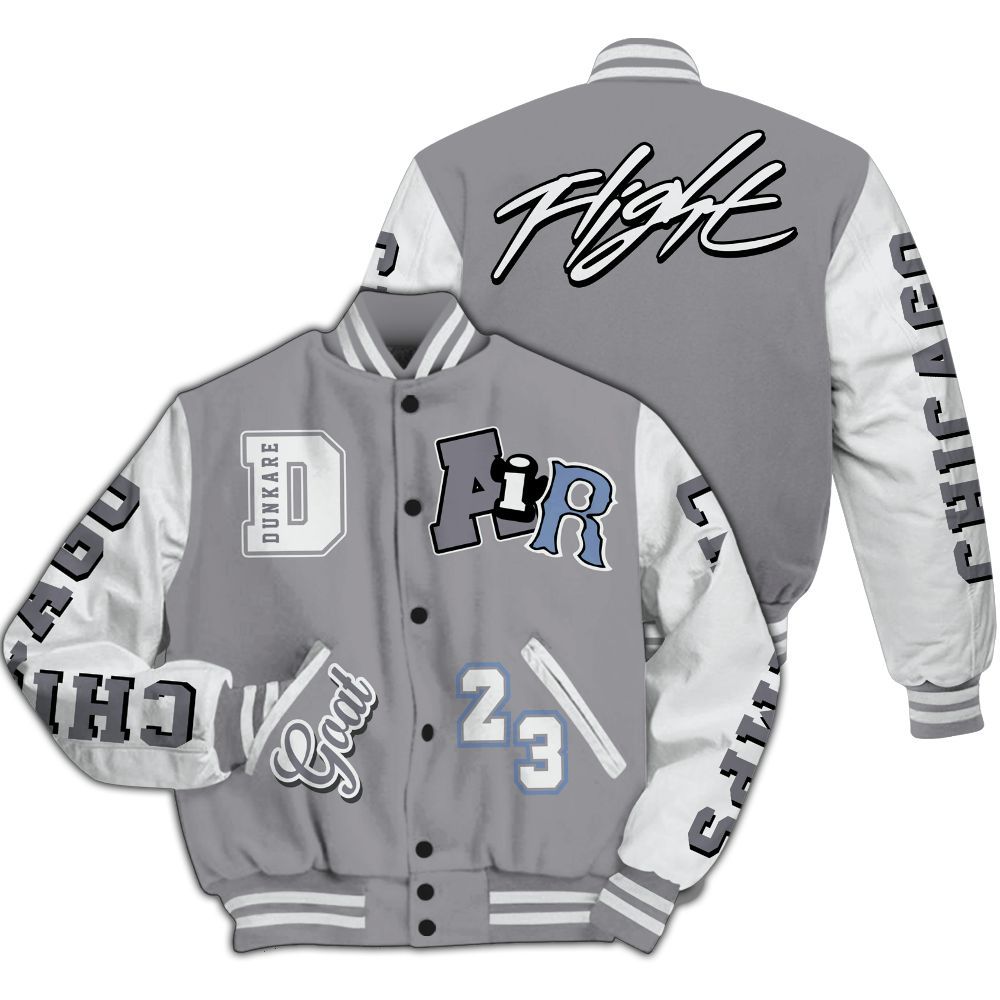 Varsity Jacket To Match Low Cement Grey 11s - AIR Number 23 GOAT All Over Print