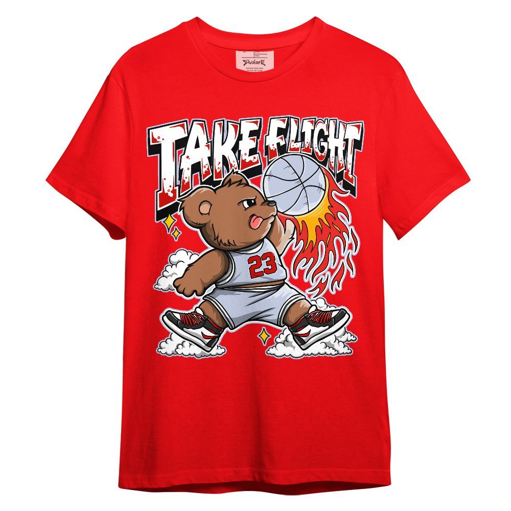 Shirt To Match Fire Red 6s - Number 23 Basketball Bear Unisex Shirt