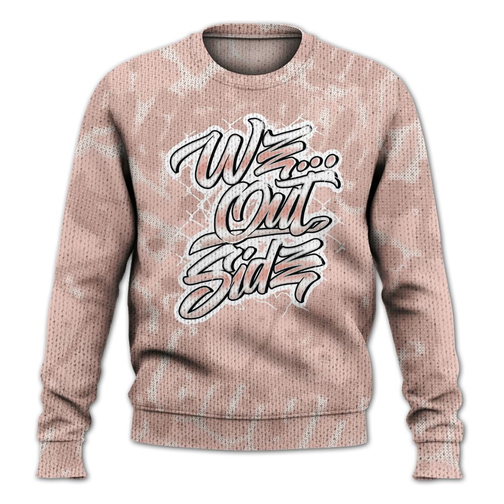 Knitted Sweater To Match Low Legend Pink 11s - We OutSider Graphic Street