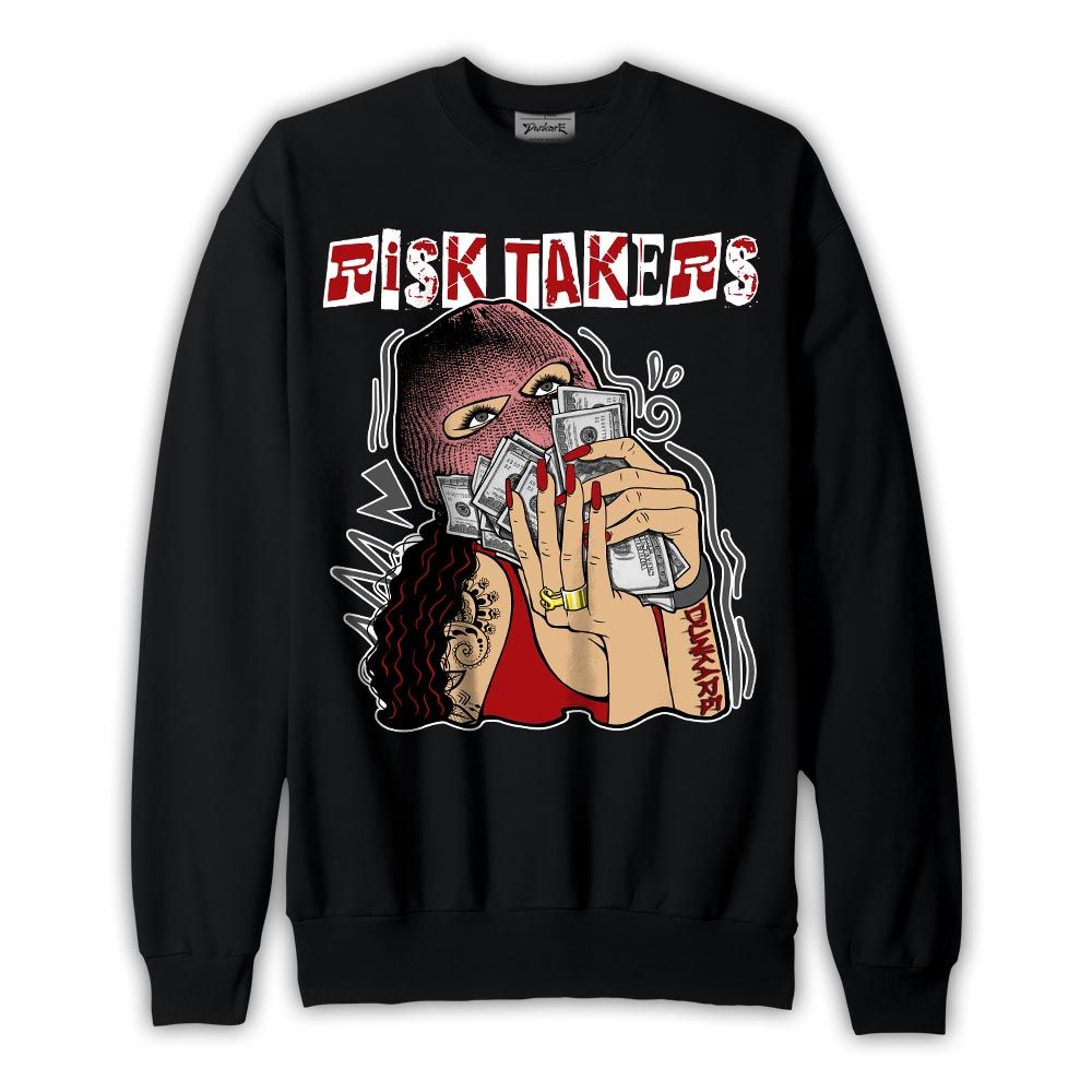 Sweatshirt To match Red Taxi 12s Sweatshirt - Risk Takers Unique Graphic
