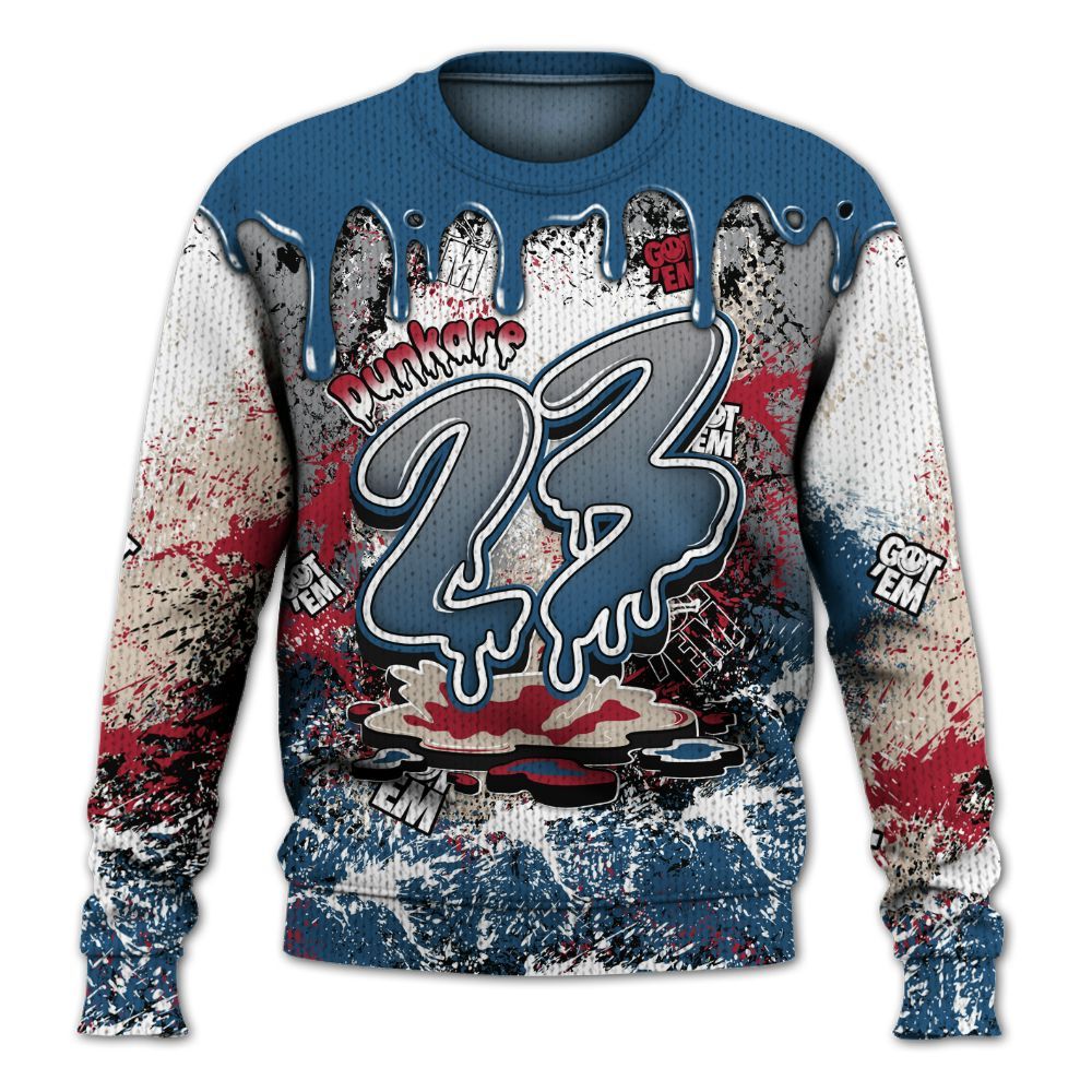 Knitted Sweater To Match Rare Air 3s - Dripping 23 Drip
