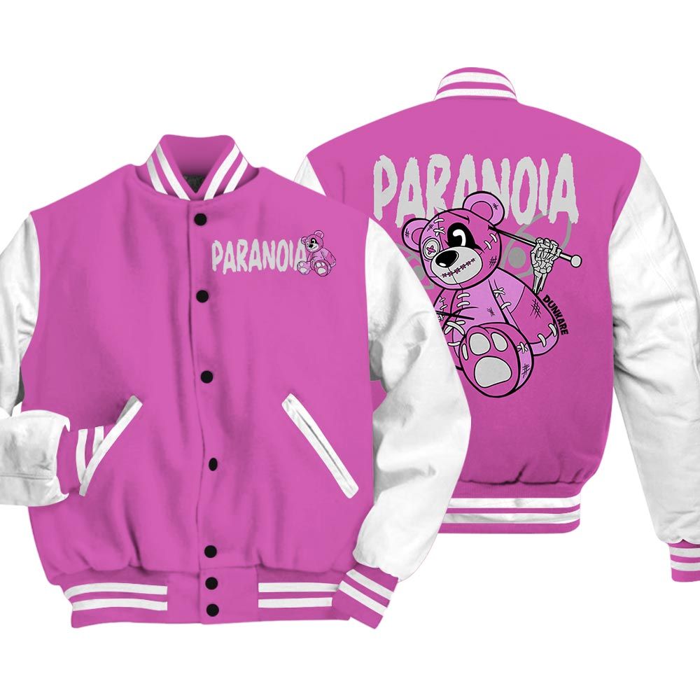 Varsity Jacket To Match Hyper Violet 4s Vasity Jacket - Paranoia Vasity Jacket Unisex 2704 NCMD