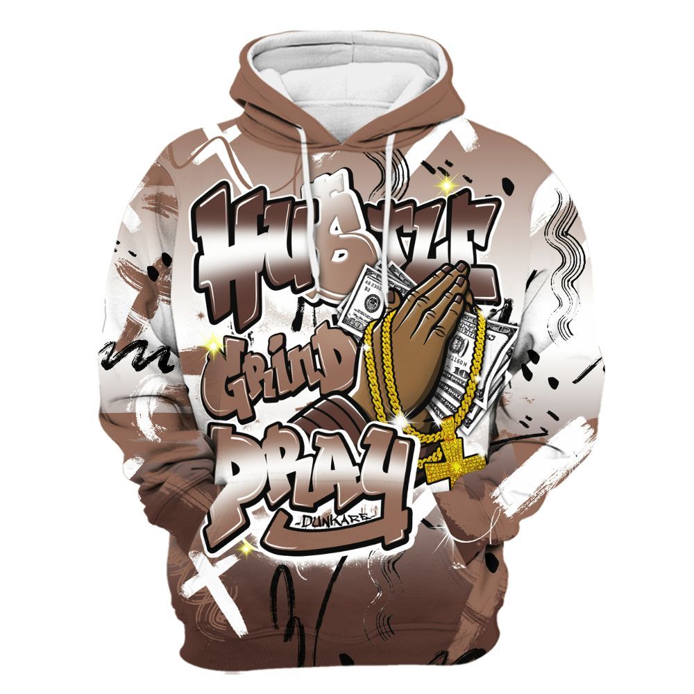 Hoodie To Match KD 4 Christmas - Money Hustle Grind Pray All Over Print