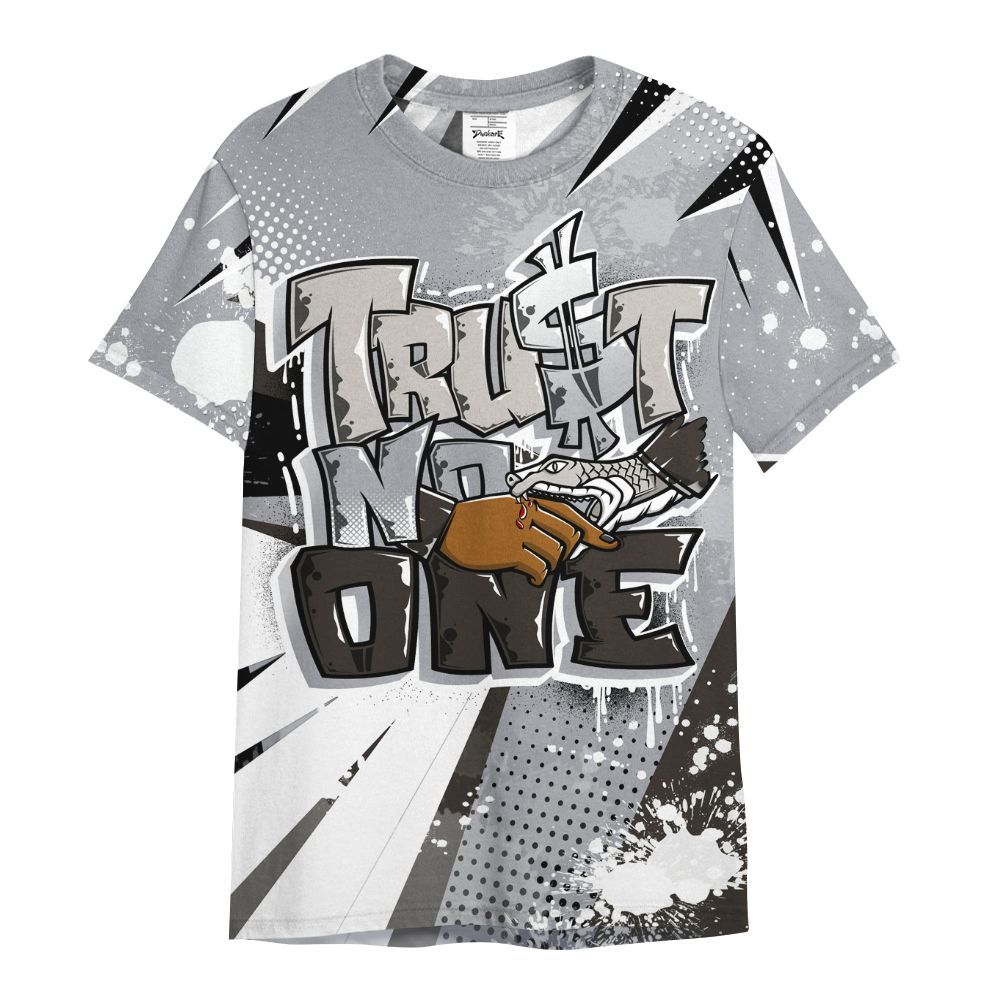 Shirt To Match Baroque Brown 12s - Poly Trust No One Dripping All Over Print