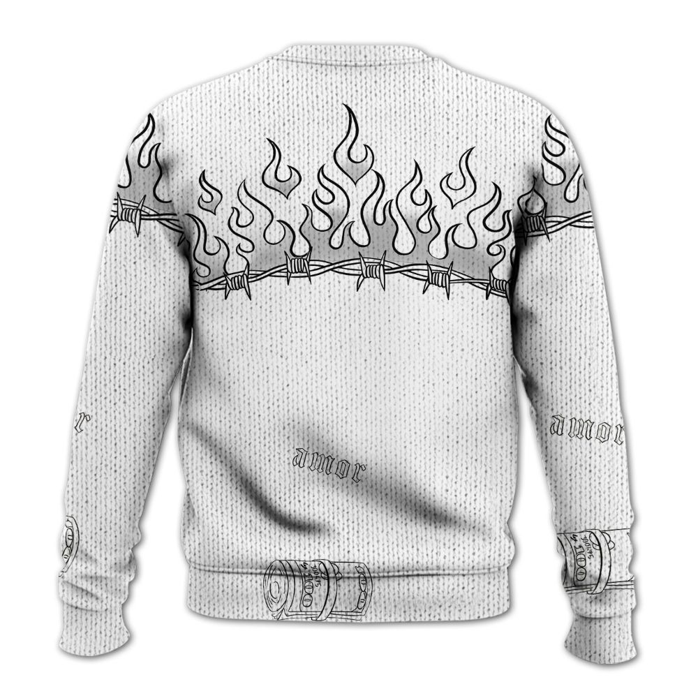 Knitted Sweater To Match Kobe 9 EM Protro Halo - Snake Trust No One