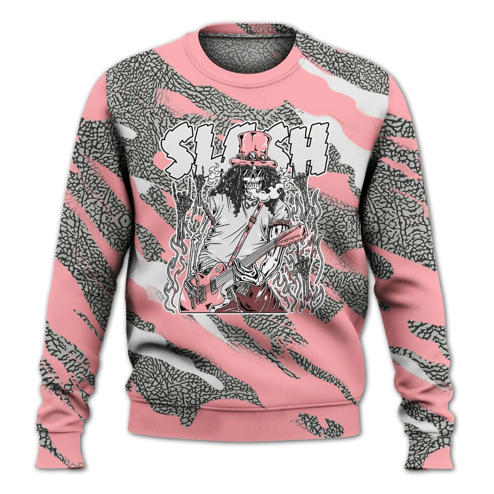 Sweatshirt To Match Retro Wings 3s - Slash Skeleton Colored All Over Print