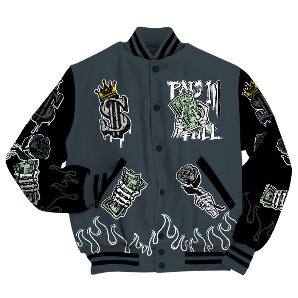 Varsity Jacket To Match Air Max Sunder Gore Tex Black - Fire Everybody Paid In All Over Print