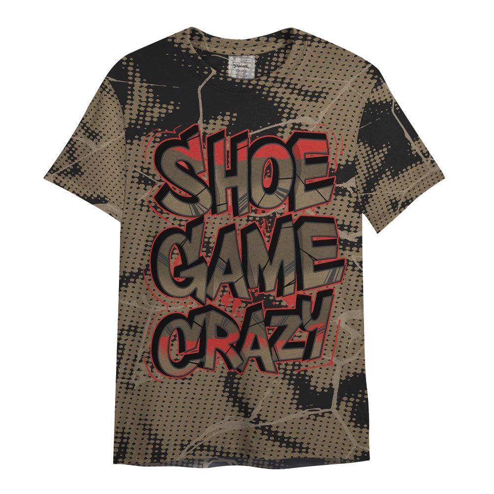 Shirt To Match Olive 9s - Shoe Game Crazy White Graphic Crack Shirt Unisex