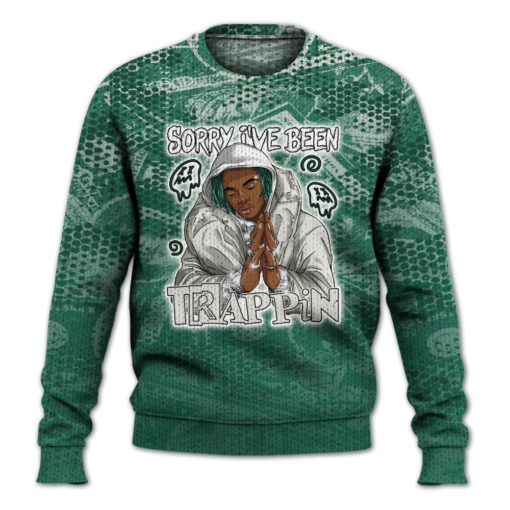 Knitted Sweater To Match Oxidized Green 4s - Trappin' Banknote