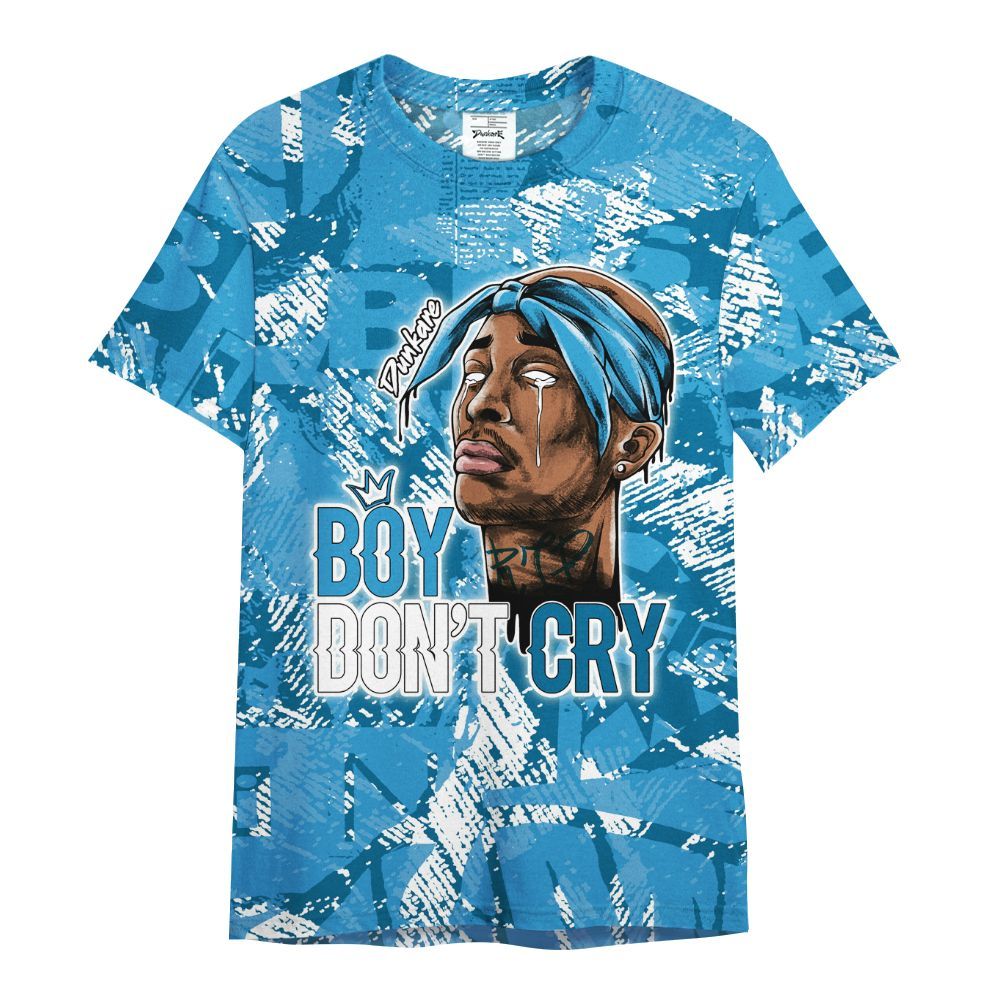 Shirt To Match Powder Blue 9s - Boiz Ain't Cry Unique Abstract All Over Print