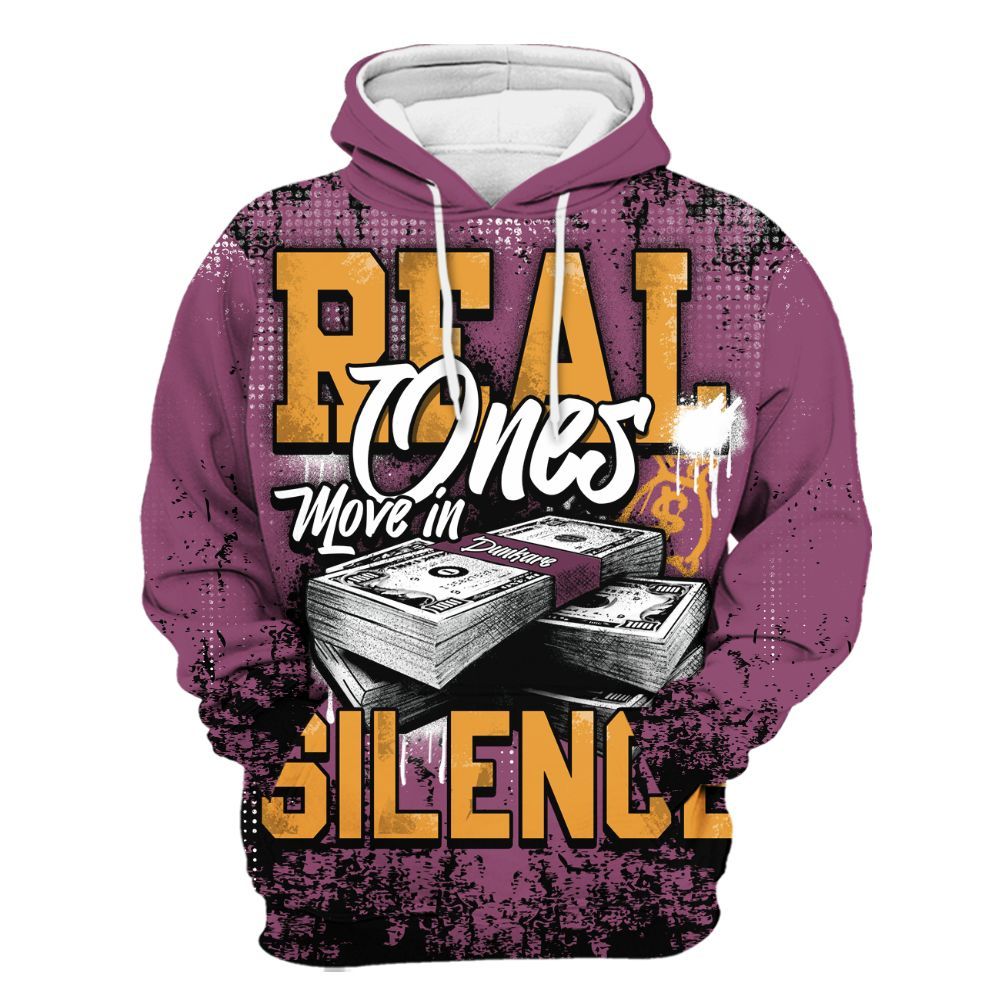 Hoodie To Match High OG Brotherhood 1s - Move In Silence Money Street Retro All Over Print