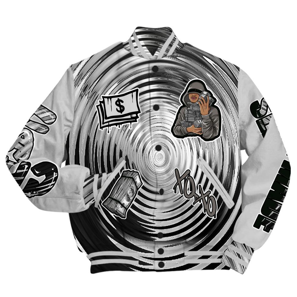 Varsity Jacket To Match Air Foamposite Cat Eye - Selfmade Unique All Over Print