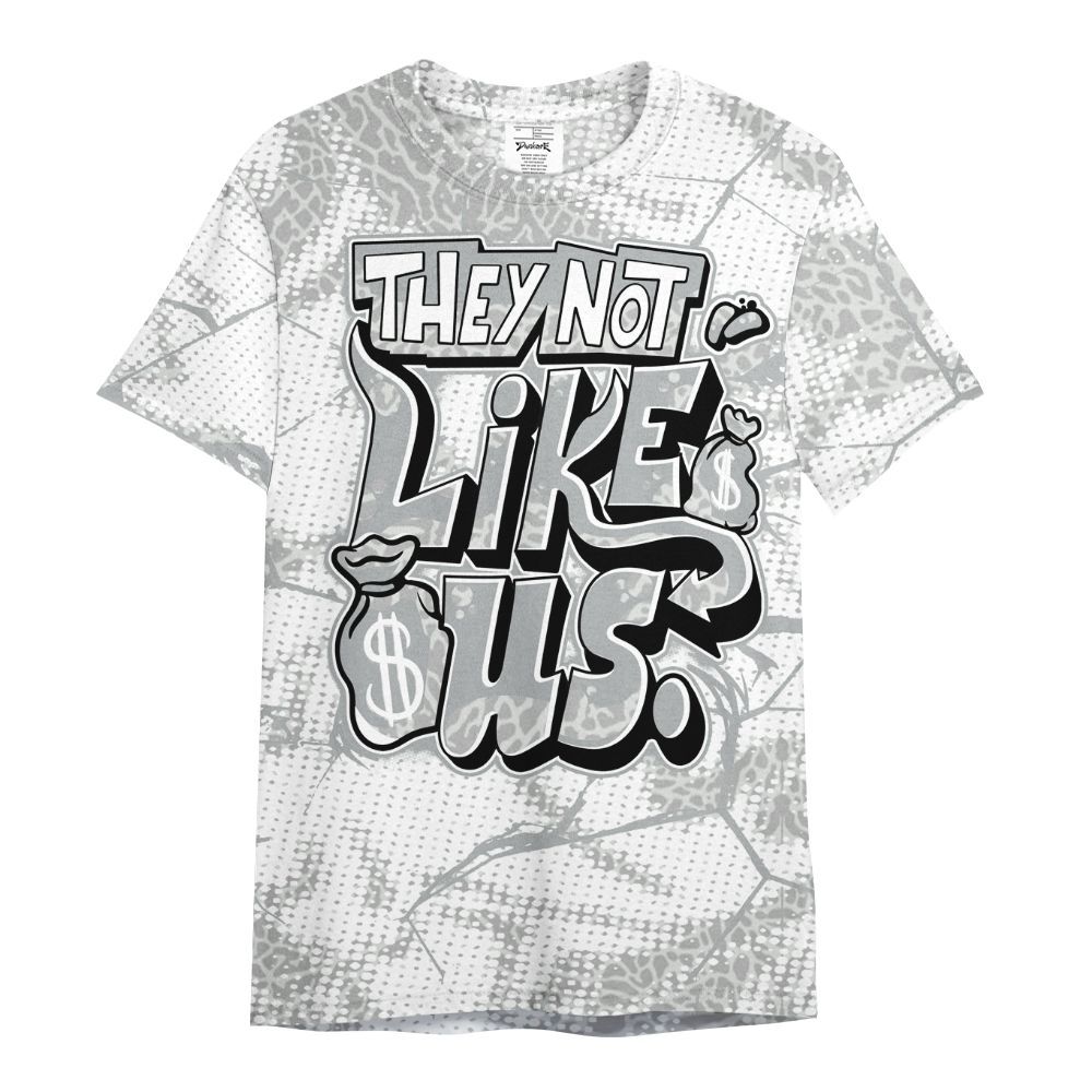 Shirt To Match Retro Pure Money 3s - Dislike Us Crack All Over Print