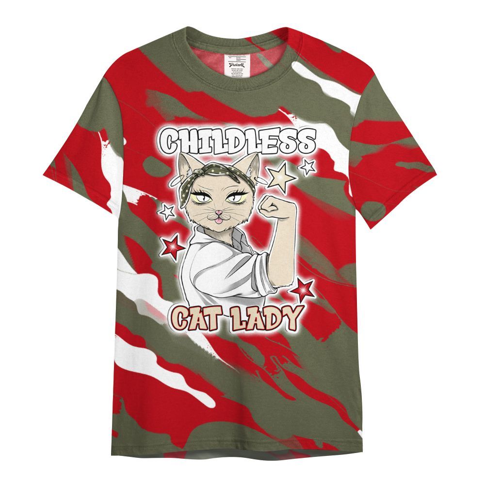 Shirt To Match Travis Scott Low OG Medium Olive 1s - Childless Kat Lady All Over Print