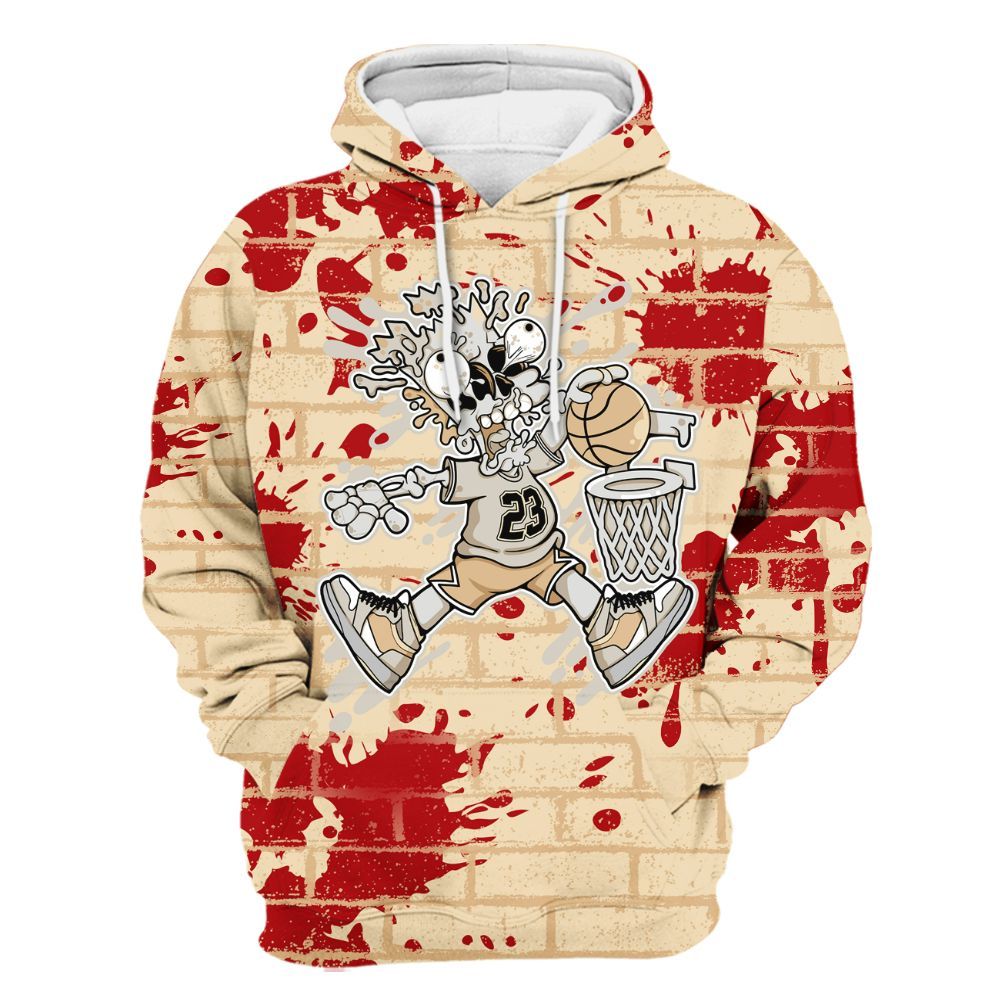 Hoodie To Match Dunk Low Strawberry Waffle - 85's Dunks Graphic Halloween All Over Print