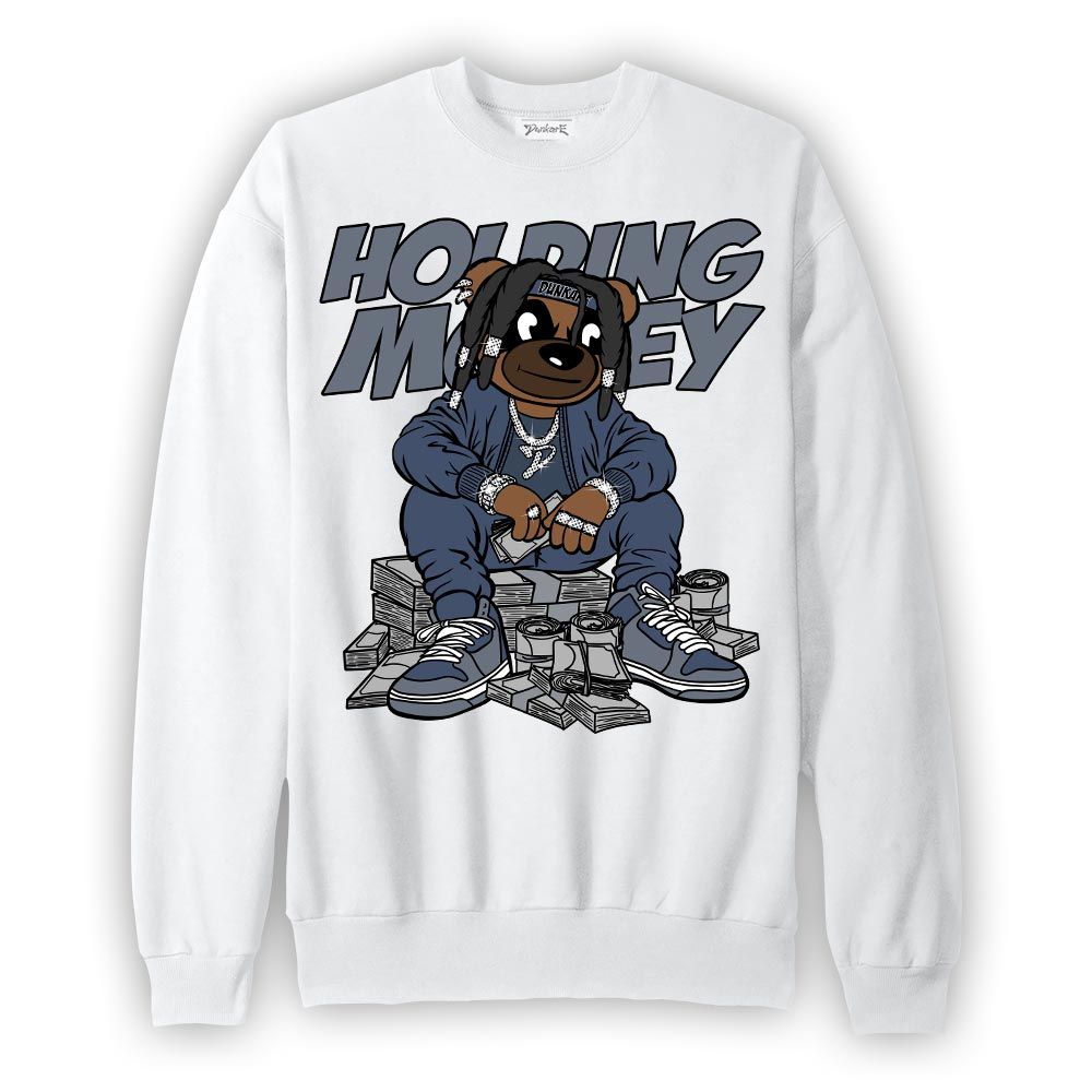 Sweatshirt To match Low Diffused Blue 11s Sweatshirt - Possessing Moneys Bear Graphic