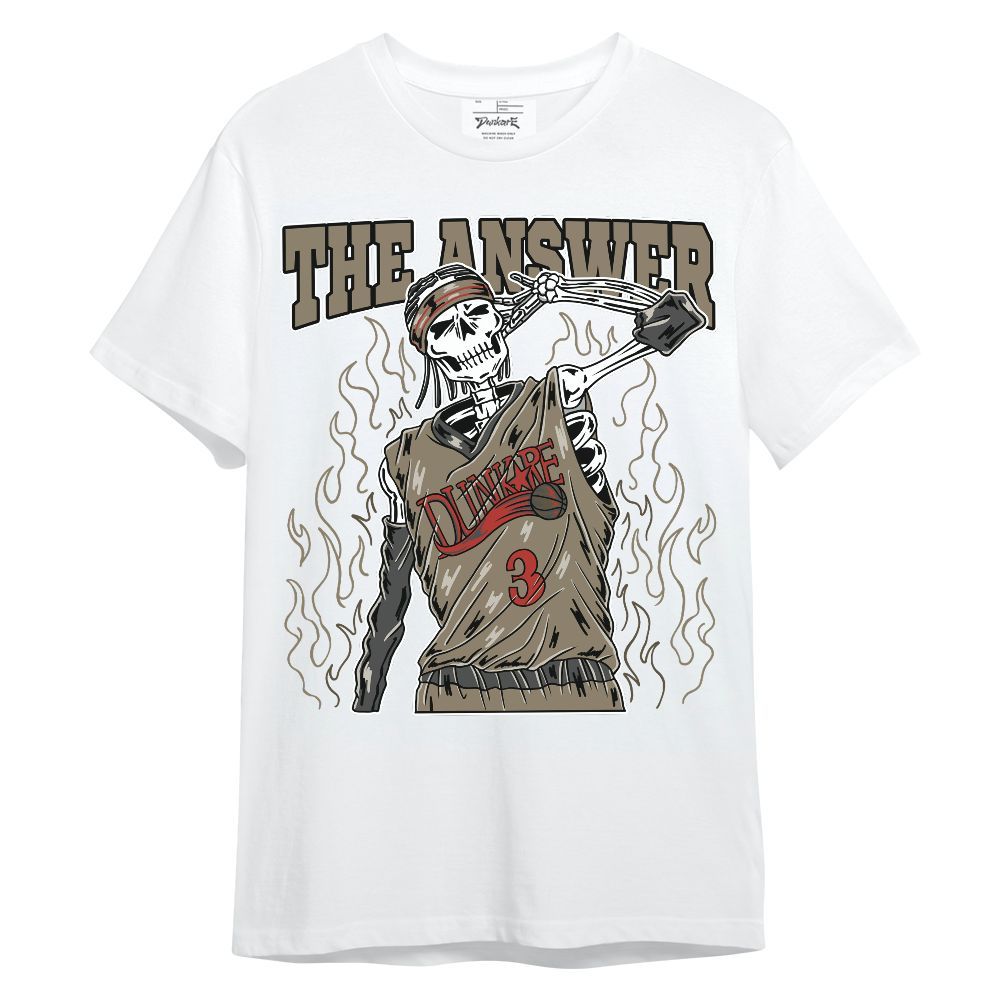 Shirt To Match Olive 9s - Allen Answer Skeleton Unisex Shirt