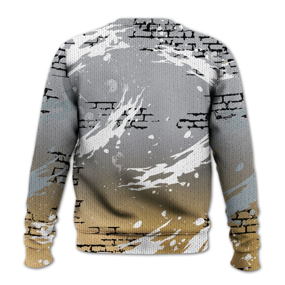 Sweater To Match Retro High OG Cool Grey 1s - Values Of Loyalty Drip Graphic