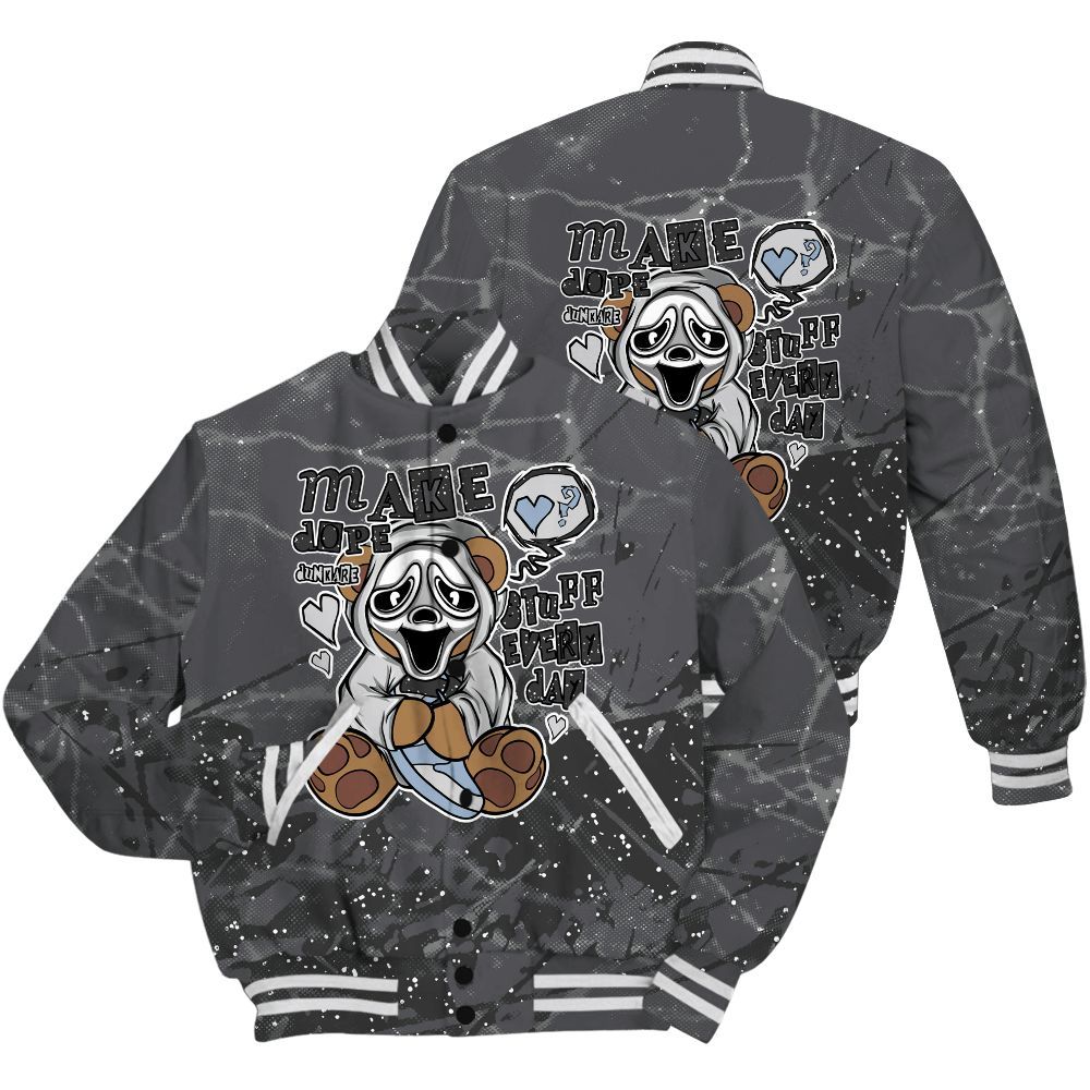 Varsity Jacket To Match Reverse Oreo 6s Shirt - Make Dopes Bear Profound All Over Print