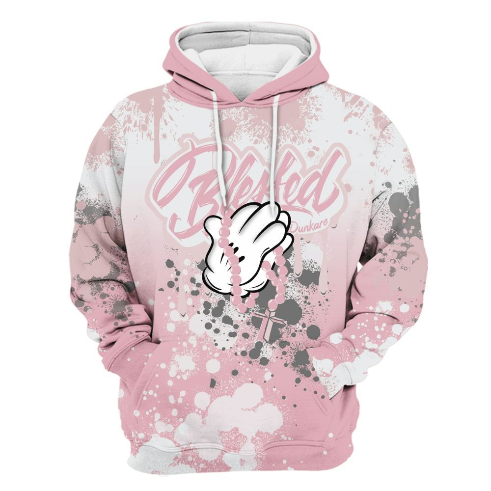 Hoodie To Match Air Max DN Pink Foam - God Blessed Ink Drip All Over Print
