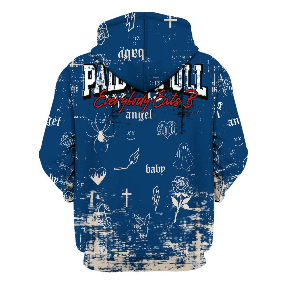 Hoodie To Match Retro Rare Air 11s - Paid In Full Money Street Graphic All Over Print