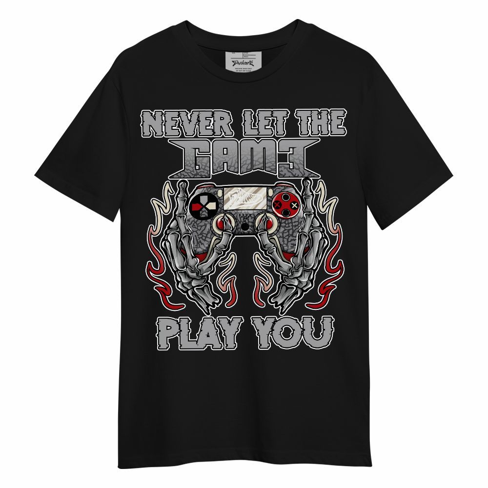 Shirt To Match Cement Grey 3s - PlayGame Skull Unisex Shirt