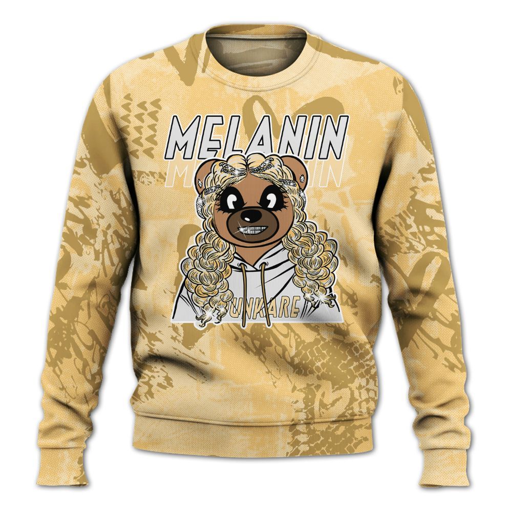 Sweatshirt To Match Pearl 6s - Pigments Bear Heart Grunge All Over Print