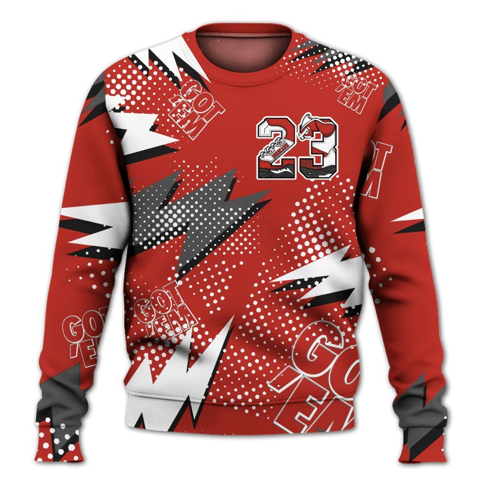 Sweatshirt To Match Dunk Low St. Johns - Custom Name Number 23 5s All Over Print