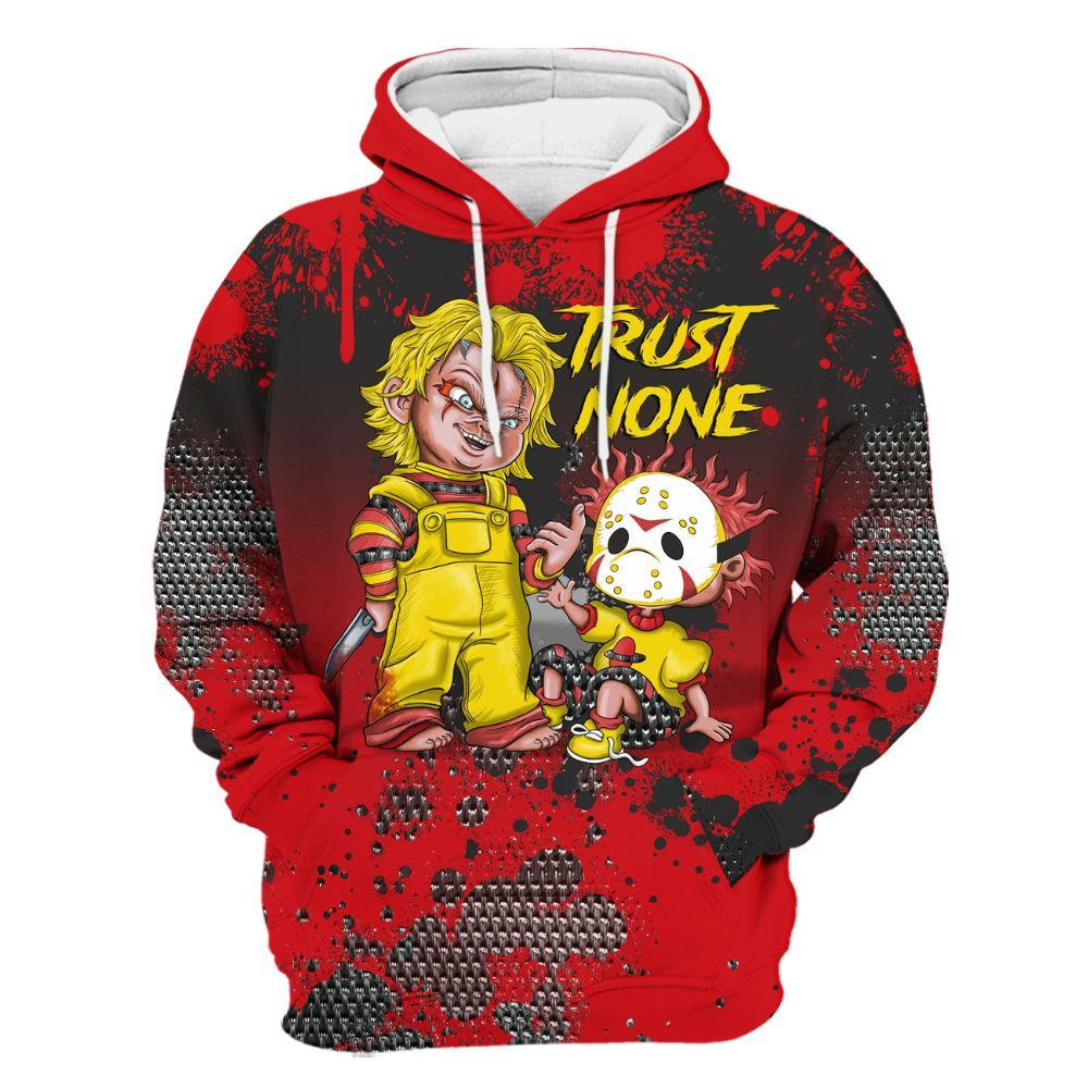 Hoodie To Match Ferrari 14s - Trust No One Scary All Over Print
