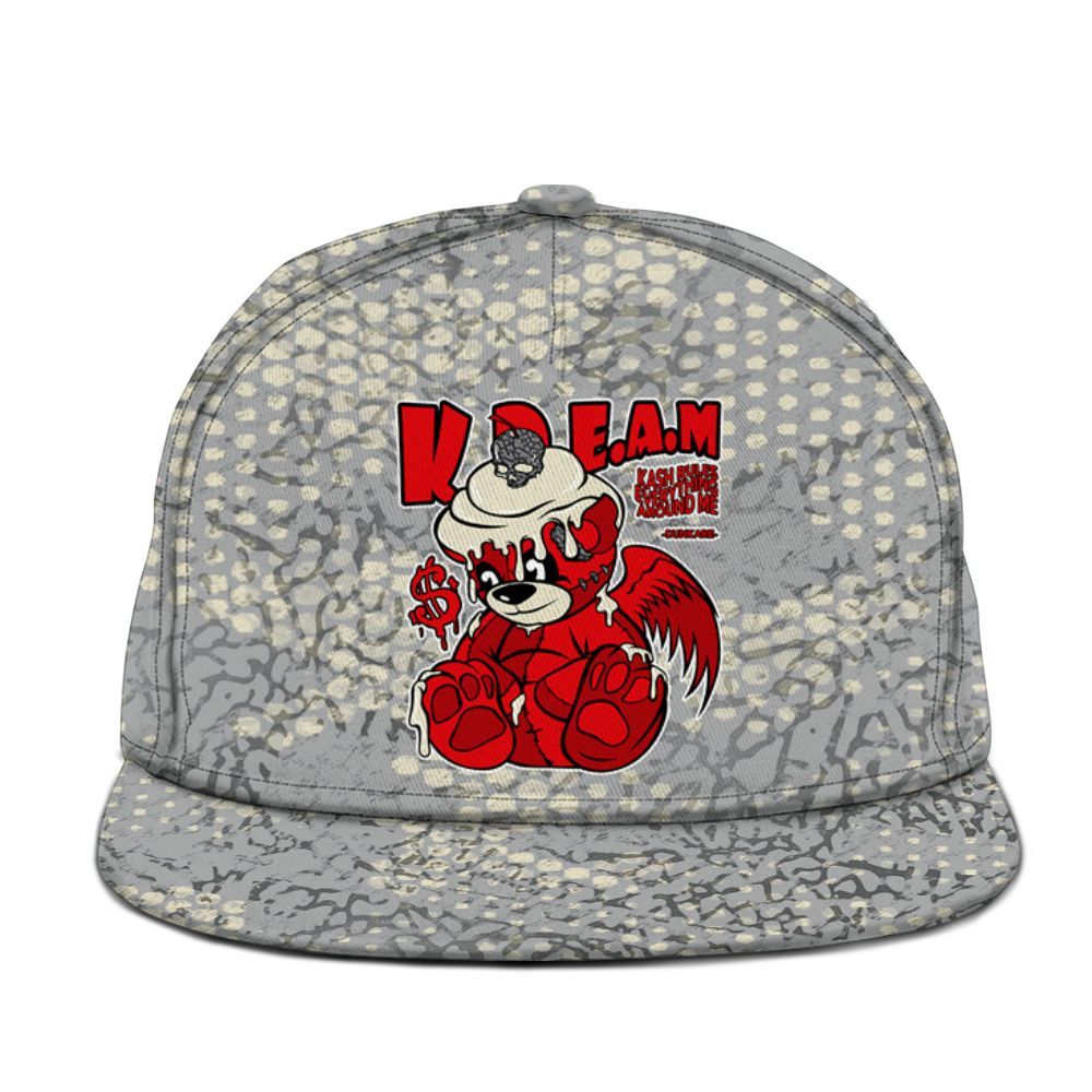 Snapback To Match Cement Grey 3s - Loot Bear Graphic