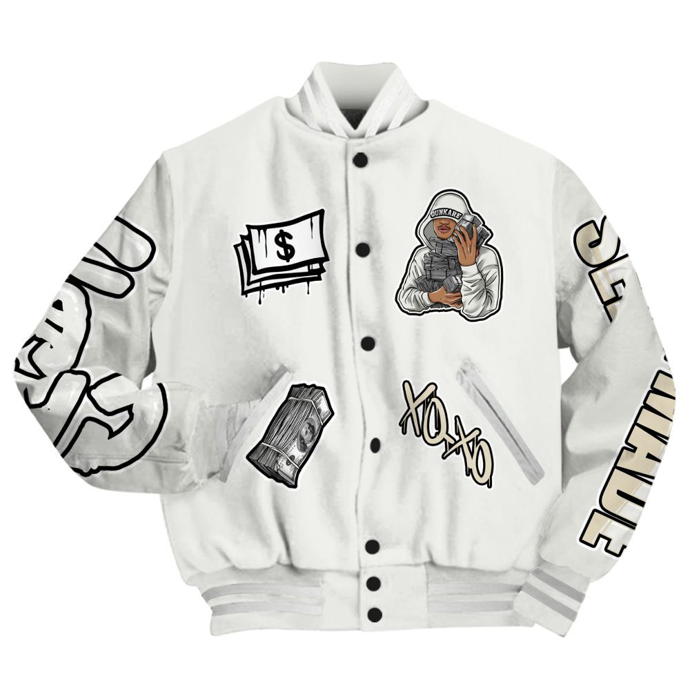 Varsity Jacket To Match Grand Finale 11s - Selfmade Unique All Over Print