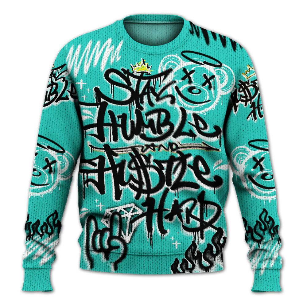 Knitted Sweater To Match Dunk Low Clear Jade - Humble Drip Streetwear Graffity