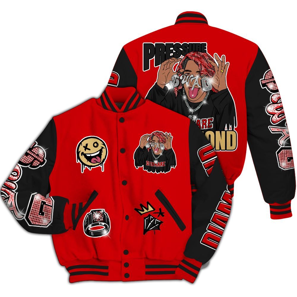 Varsity Jacket To Match Ja 2 Halloween - Pressures Makes Varsity Jacket To Match All Over Print