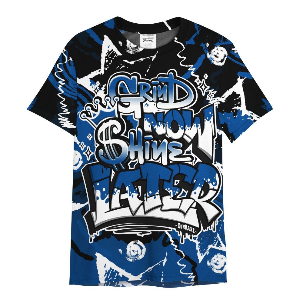 Shirt To Match Low 85 Royal 1s - Grind Shine Later Drip All Over Print