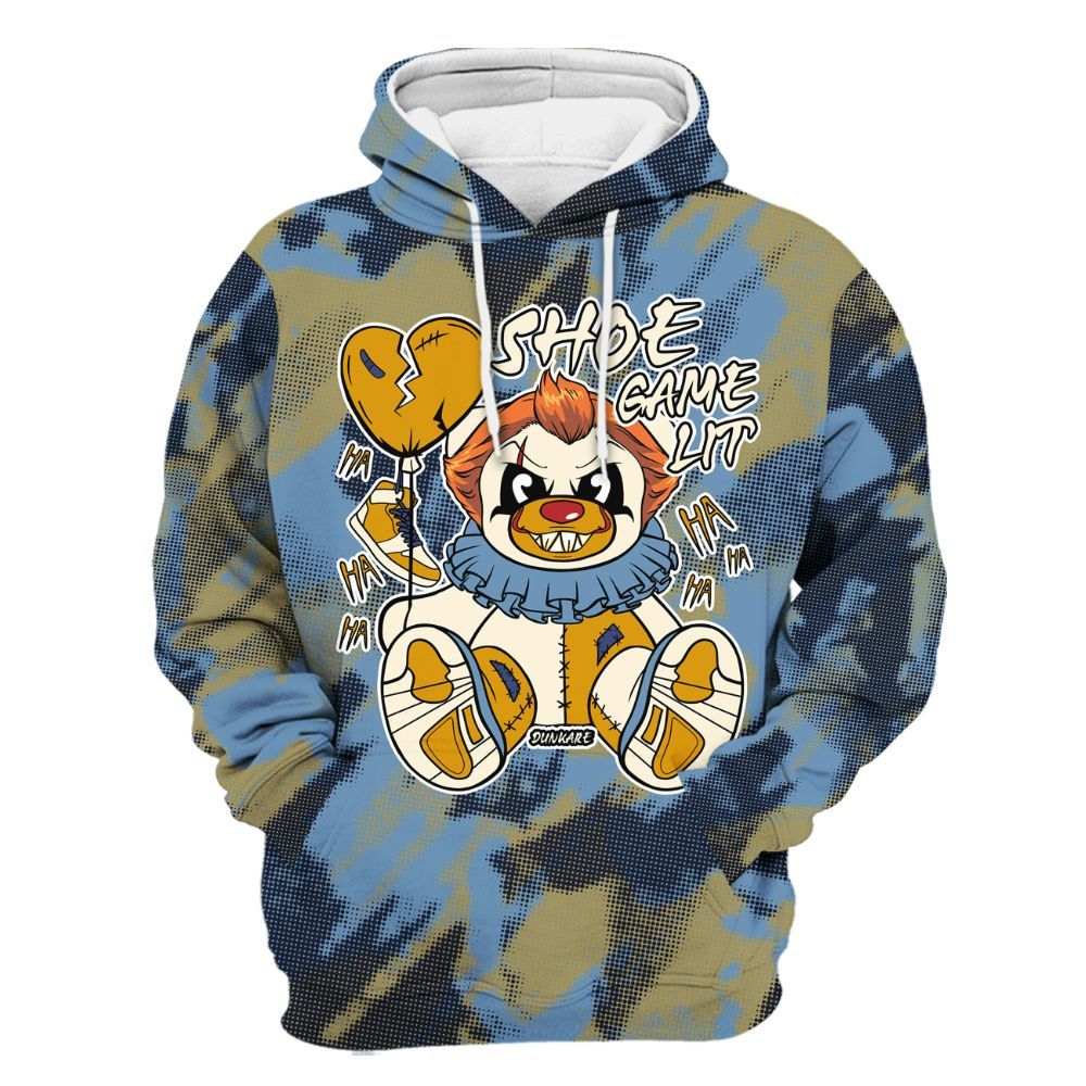 Hoodie To Match High OG First In Flight 1s - Shoe Game Bear Abstract Halftone All Over Print