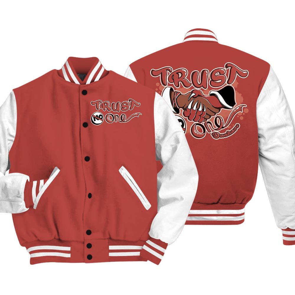 Varsity Jacket To Match Dune Red 13s - Devil Trust No One Varsity Jacket Outfit 0905 LGH
