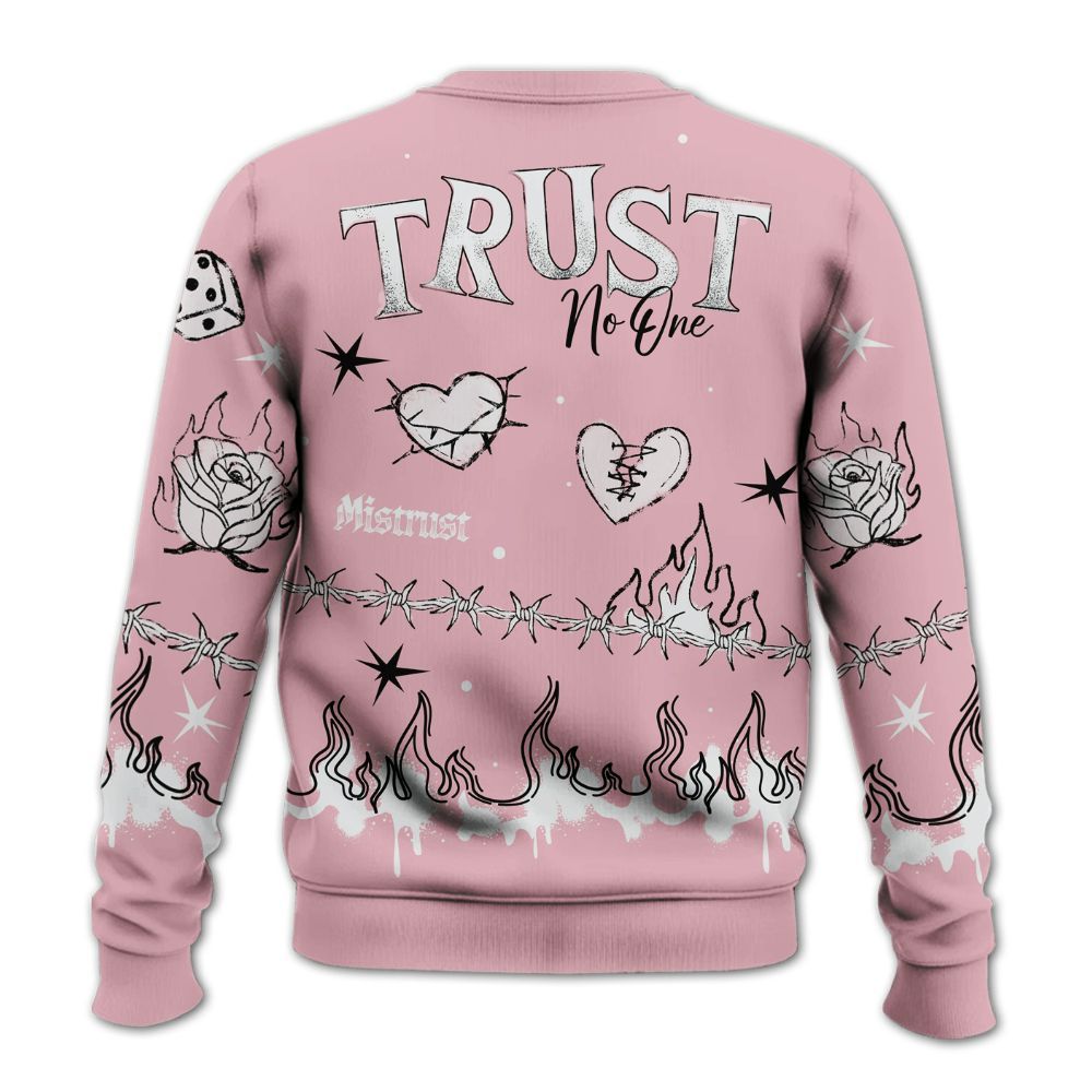 Sweatshirt To Match Air Max DN Pink Foam - Trust No One Snake-Bite Doodle Crayon All Over Print
