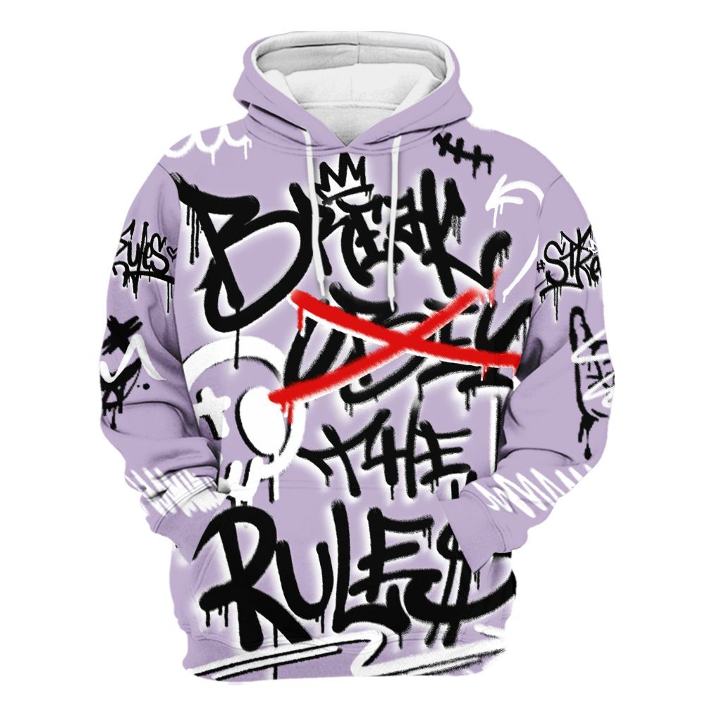 Hoodie To Match Low Pure Violet 11s - Break Rules Streetwear All Over Print