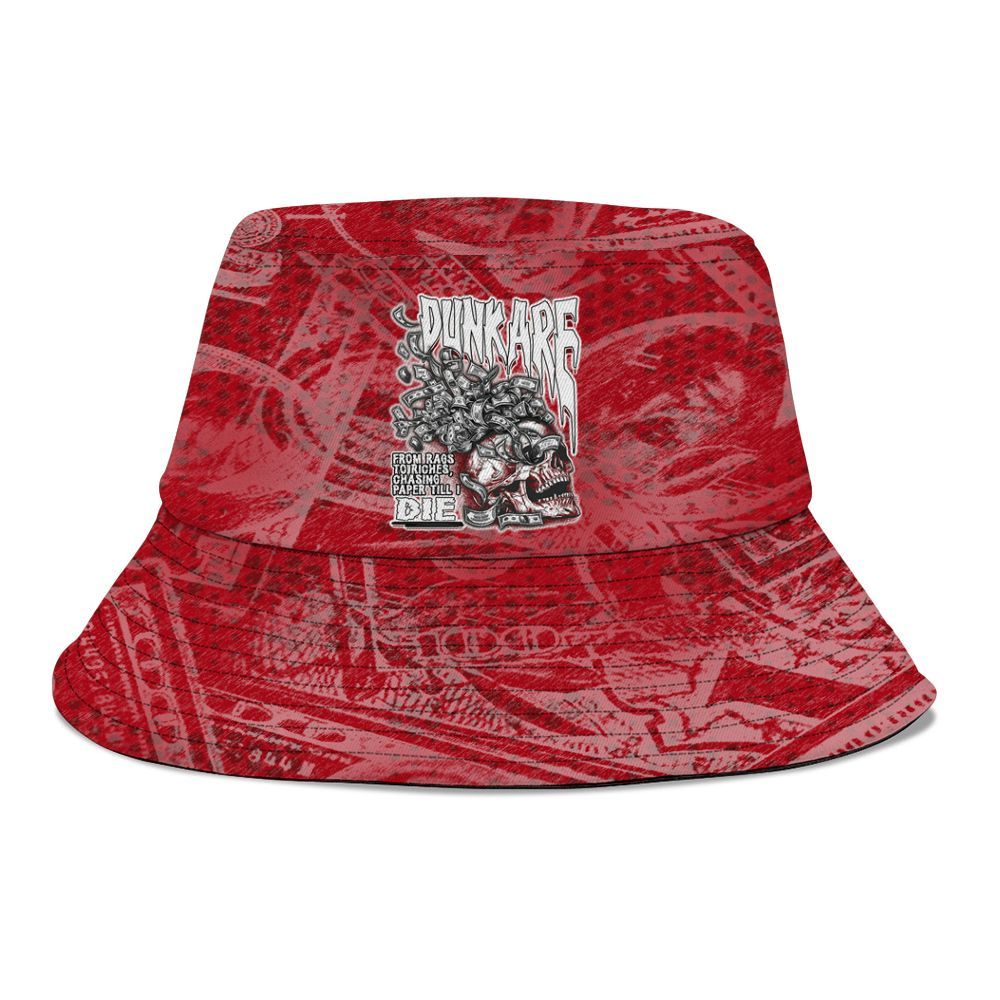 Bucket Hat To Match Bred Velvet 11s - From Rags To Riches Graphic