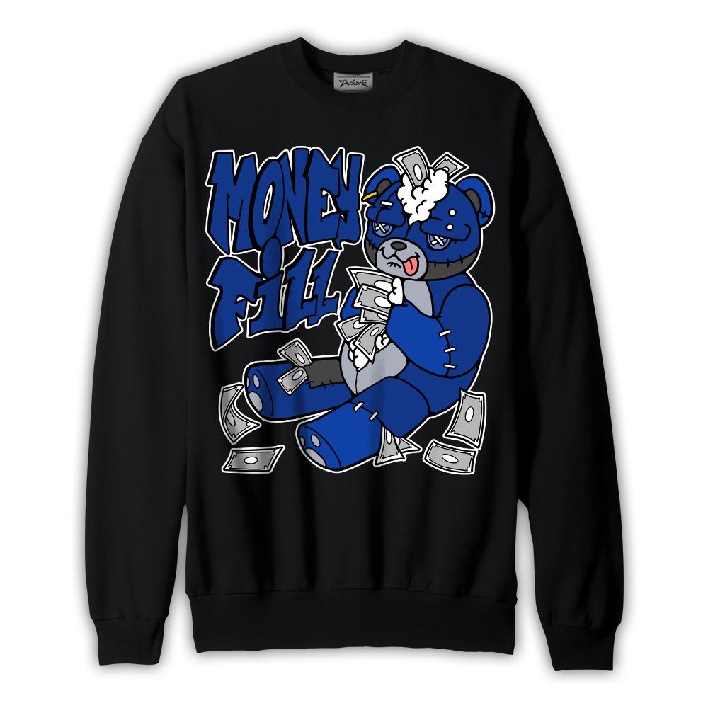 Sweatshirt To match Air Foamposite One Royal Sweatshirt - Money Fill Hugz Graphic