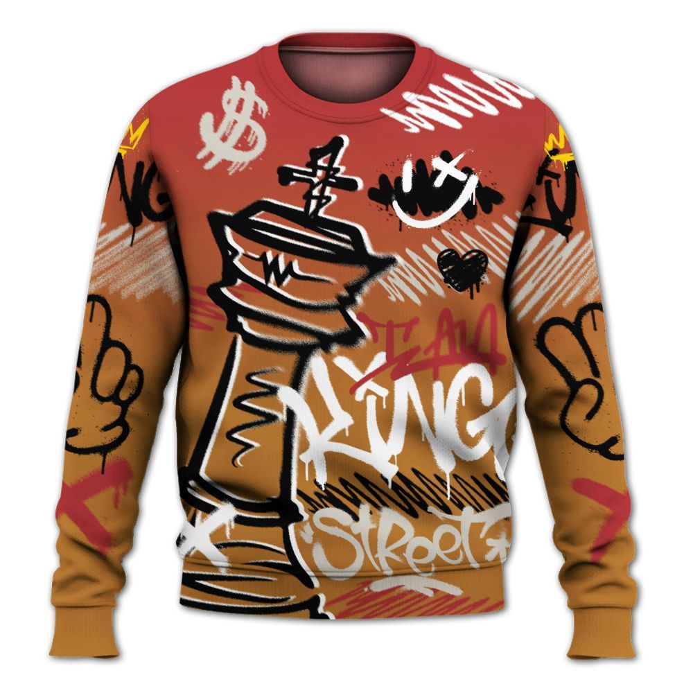Sweatshirt To Match Air Max Plus Sunset Swarovski - Street King Chess Streetwear All Over Print