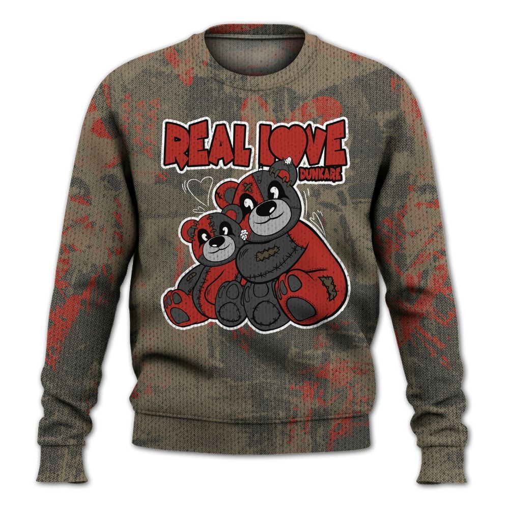 Knitted Sweater To Match Olive 9s - Sincere Fondness Bear