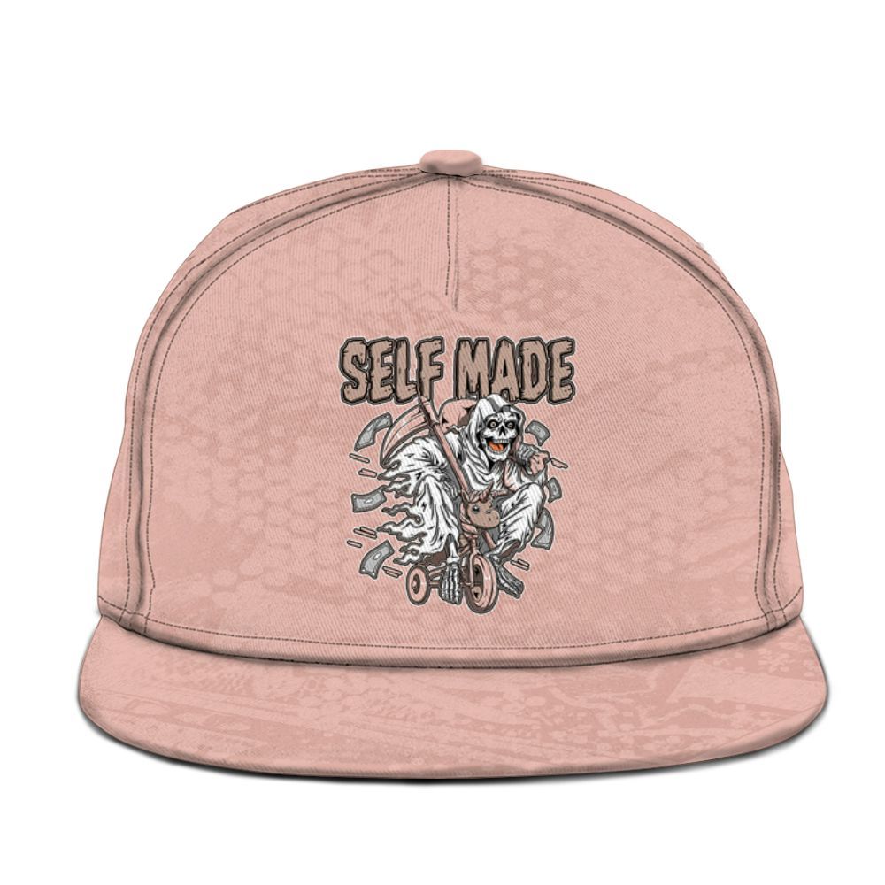 Snapback To Match Dunk Low Pink Velvet - Self Make Skeleton Banknotes Art Graphic