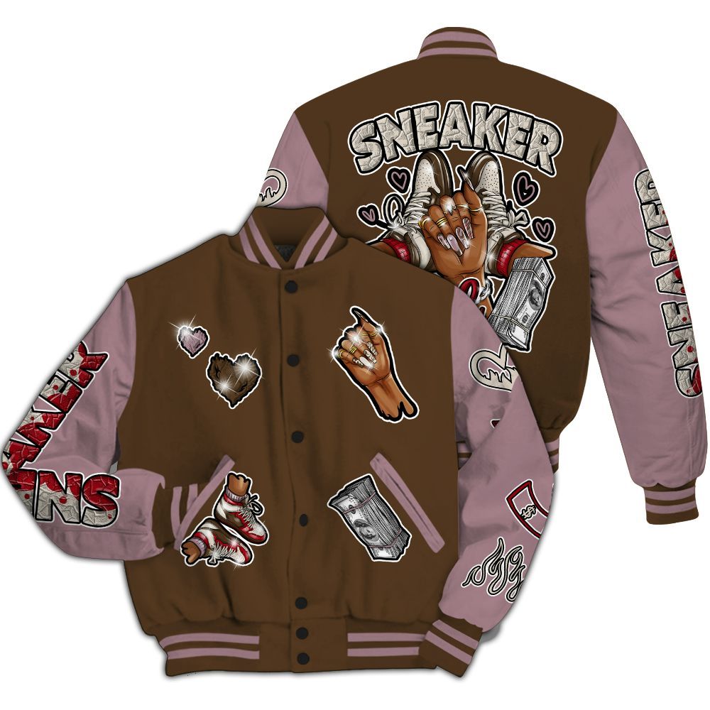 Varsity Jacket To Match Dunk Low Swoosh Serves - Sneakerz Girlz All Over Print
