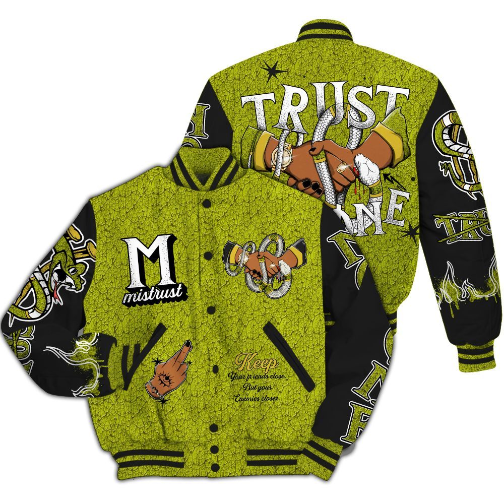 Varsity Jacket To Match Dunk Low QS Halloween Skull - Trust No One Snake-Bite Street Style All Over Print