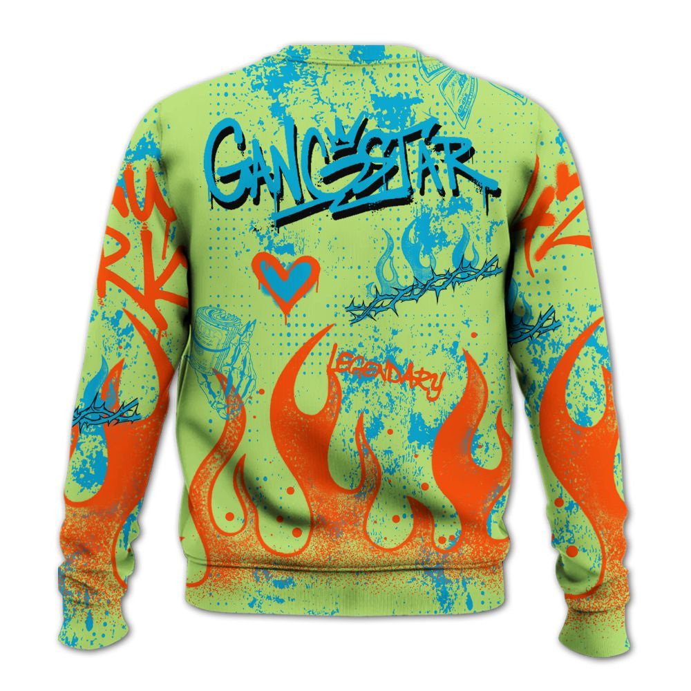 Sweatshirt To Match Kobe 9 Elite What The - Lucky Money Paid In Full Graffiti All Over Print