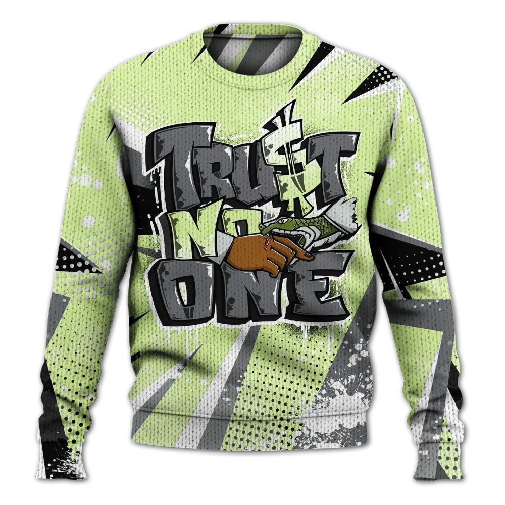 Knitted Sweater To Match Smoke Grey Volt TR 1s - Poly Trust No One Dripping