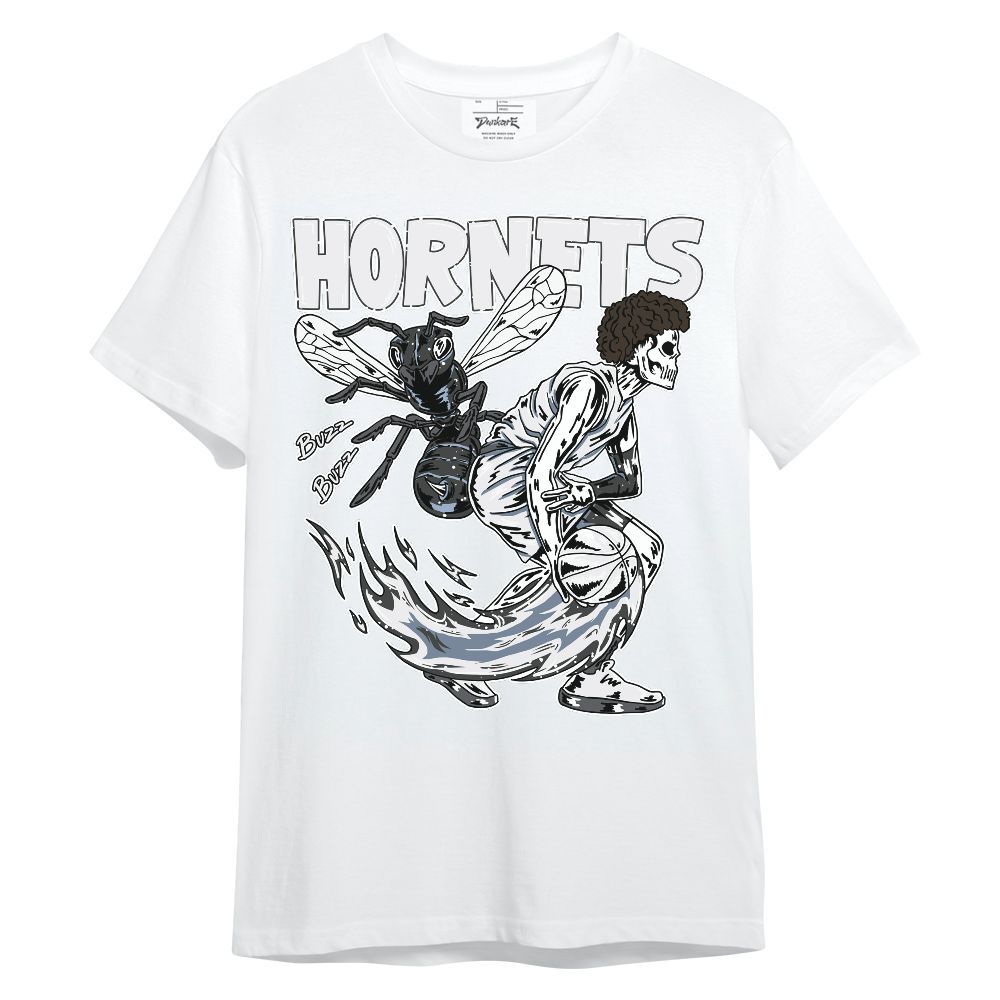 Shirt To Match Reverse Black White 6s - Hornet Skeleton Unisex Shirt